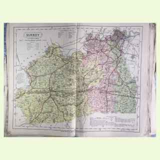 LETTS'S  Popular County Atlas. Being a Complete Series of Maps Delineating the Whole Surface of ENGLAND and WALES.