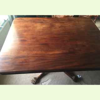 Square Mahogany Dining Centre Table..