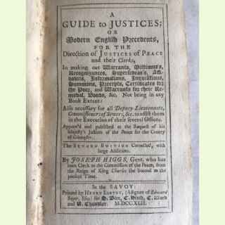 A guide to justices; or modern English precedents, for the direction of justices of peace and their clerks, in making out warran