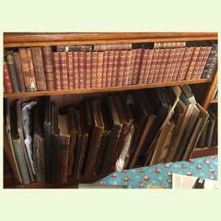 Edwardian Mahogany Open Bookcase.