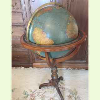Philips 19 Inch standing library terrestrial globe.