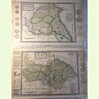 The North Riding of Yorkshire and East Riding of Yorkshire.