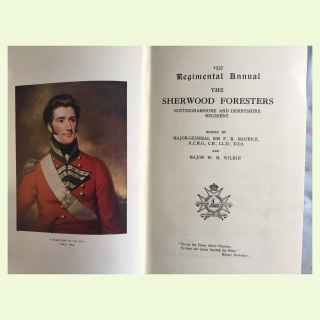 Regimental Annual: The Sherwood Foresters, Nottingham and Derbyshire Regiment, 1921-22.