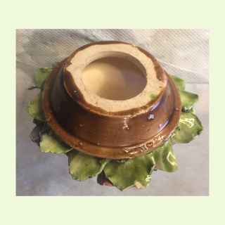 Antique Ceramic  Flower Basket  Bowl..