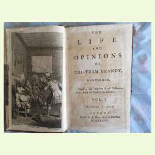 THE LIFE AND OPINIONS OF TRISTRAM SHANDY, GENTLEMAN .Volumes 1 and 2 only.