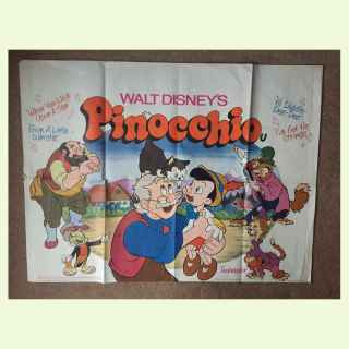 Pinocchio ORIGINAL Poster 1978.