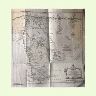 A  Map of Part of the Rivers Faleme & Sanaga with the Countries of Bambuk & Tamba Awra drawn on the spot by M. Compagnon