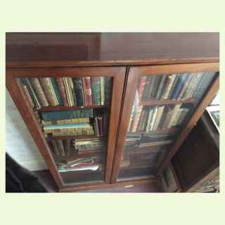 Small glass fronted bookcase.